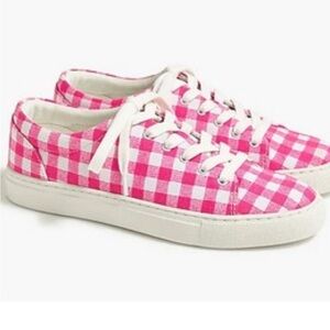 J. Crew Factory Canvas Gingham Road Trip Sneaker
